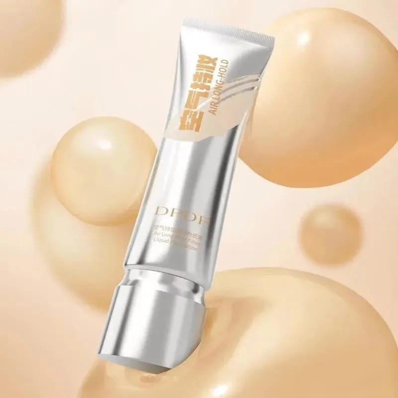 30ml DPDP Long-wear Liquid Foundation with F4 Dual-ended Makeup Brush Set - Base Cosmetic Applicator for Long Lasting Coverage