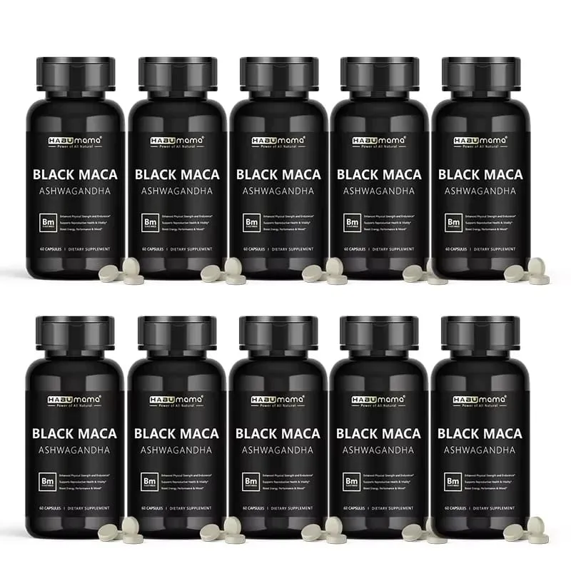 Black Maca Root + Ashwagandha Supplement for Men Stamina Control System Rock-Hard Performance Confidence Discreet Shipping — image 9