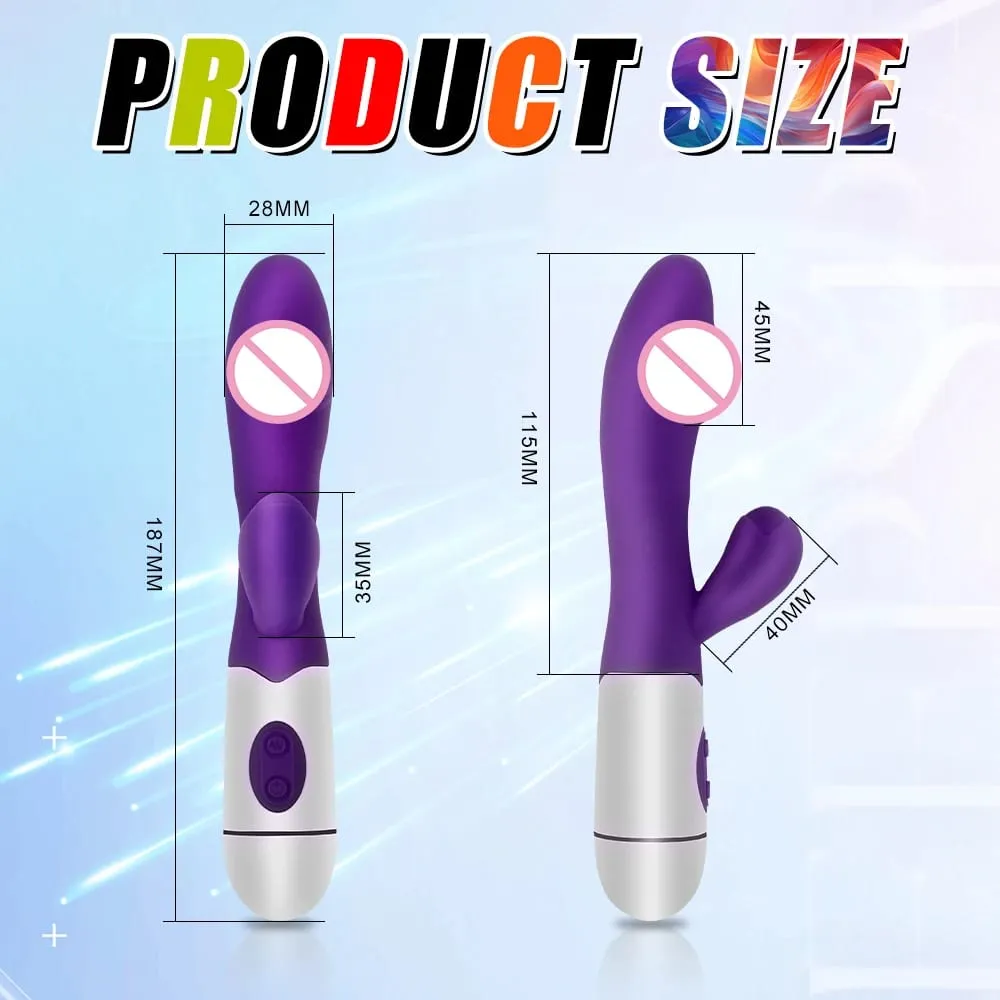 Powerful Rabbit Vibrator Beginner G Spot Nipple Clitoris Stimulation Dual Vibration Vaginal Massager Adult For Women Sex Toys