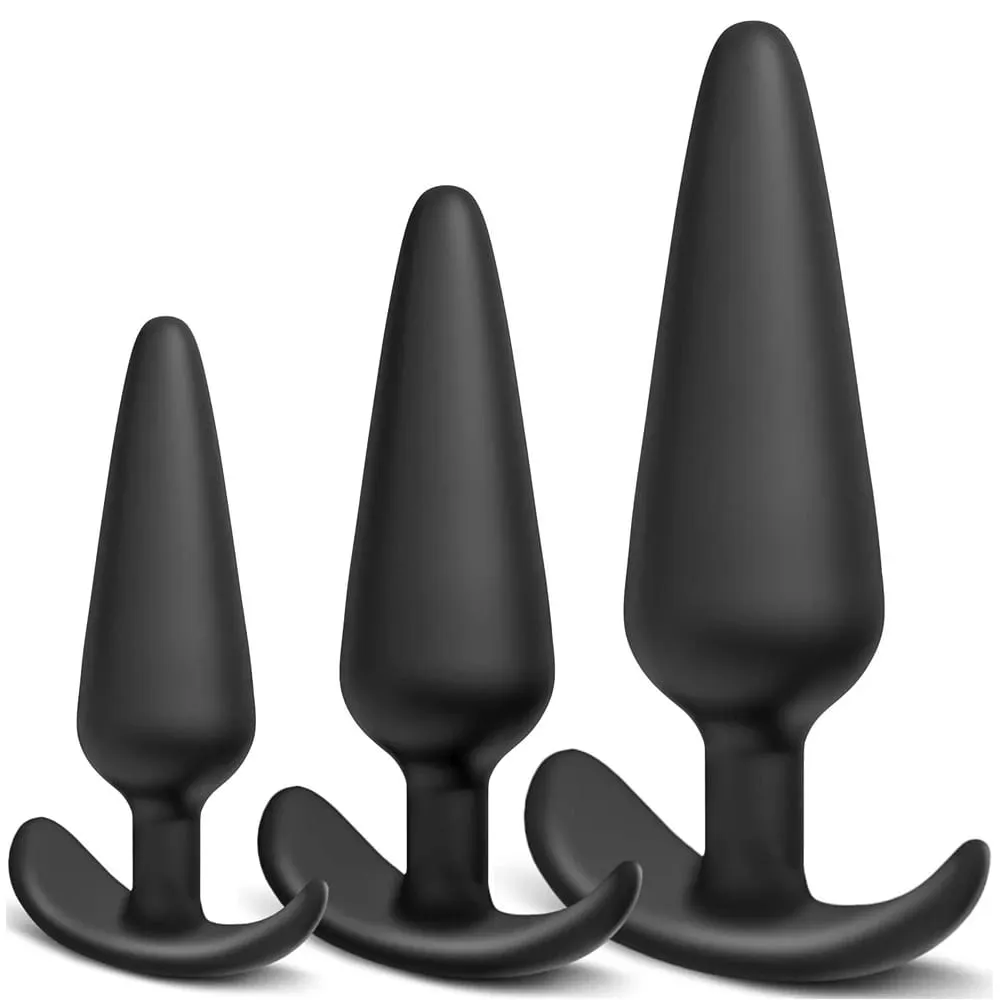 Palam Dubur Bentuk T 3 Saiz Perangsang Palam Punggung Silikon Lembut Mainan Seks Dubur Pengurut Prostat Dildo untuk Wanita Lelaki Mainan Seks Dewasa — image 5