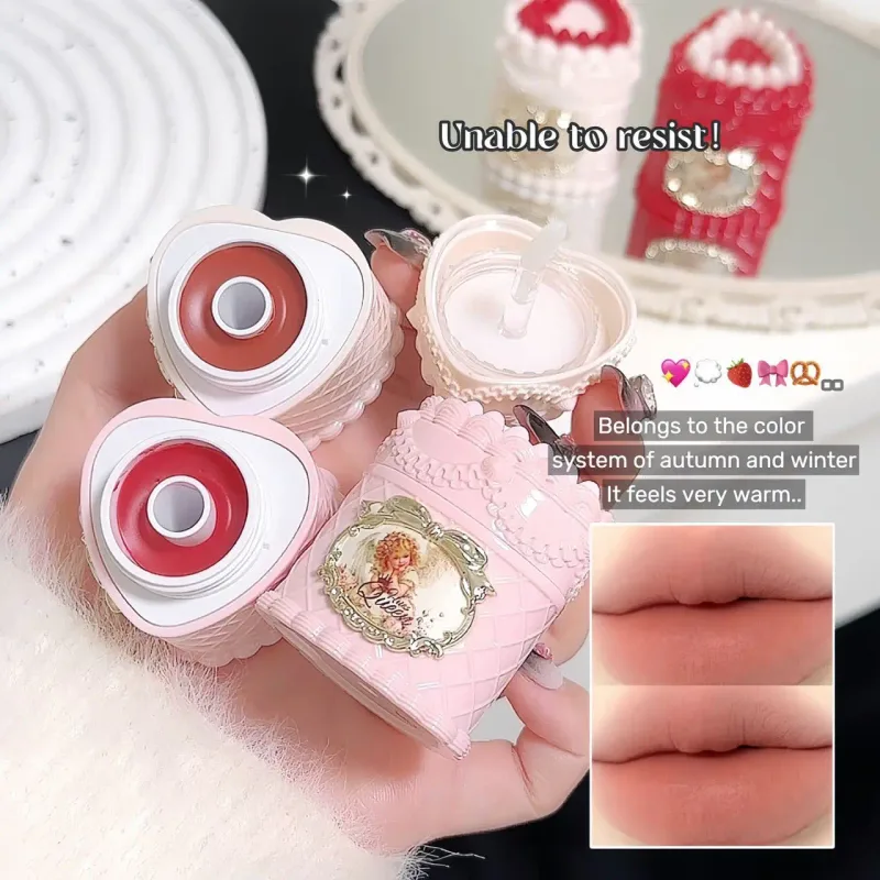 Cake Decor Velvet Lip Mud Matte Finish Non-stick Cup Long Lasting Lipstick for Daily & Party Makeup — image 5