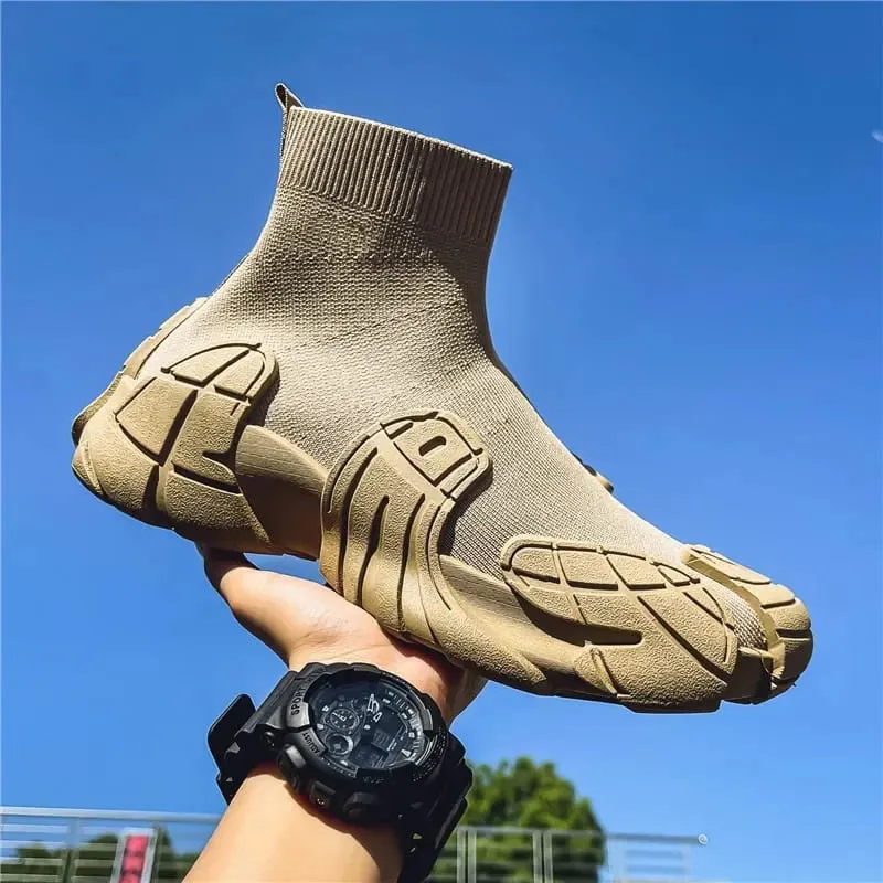 Outdoor Men Casual Boots Designer Soft Sneakers Winter Breathable Men‘s Socks Shoes Slip-On Flat Lightweight Walking Sport Shoes — image 6
