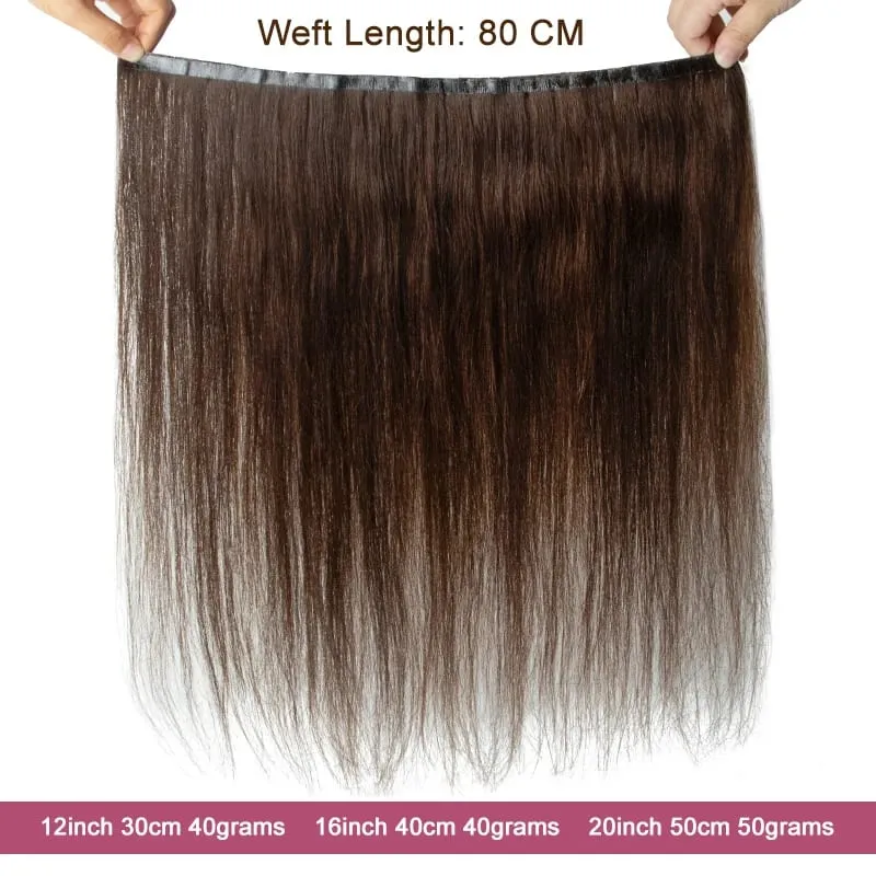 Seamless Natural Tape Weft Long PU Skin Weft Tape in Human Extensions No Glue Human Hair For Fine Hair 80cm Long Weft Bundles