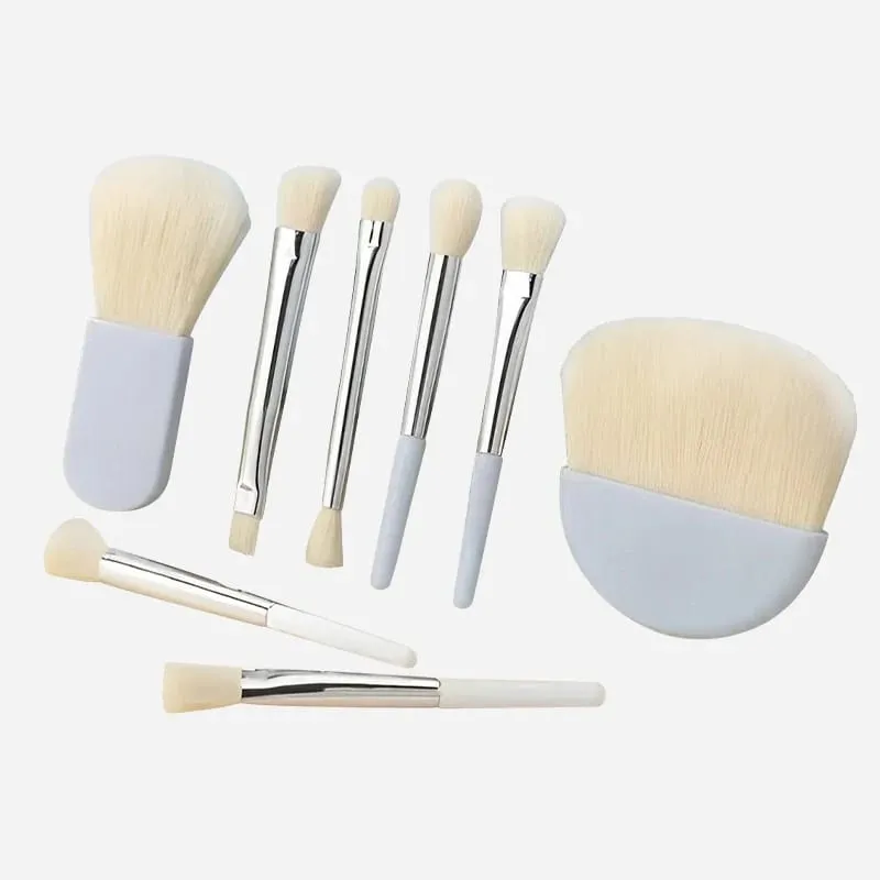 Sada 6 mini štětců na make-up s krabičkou Přenosný kosmetický pudrový podkladový krém na tváření a korektor na make-up štětce Make-up Tool — image 3