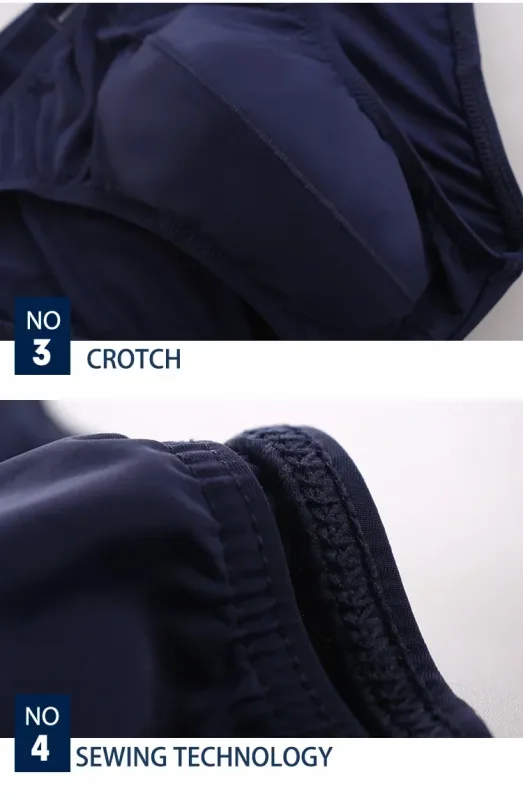 3 uds verano borde estrecho hombres deportes transpirable hielo seda calzoncillos finos sexy cintura baja apretado sin costuras pequeños pantalones triangulares — image 14