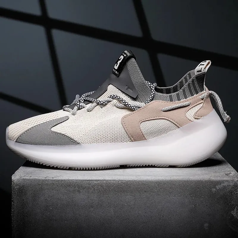 Summer oversized mesh coconut shoes for men lightweight and comfortable large foot sports shoes student popcorn running shoes 46