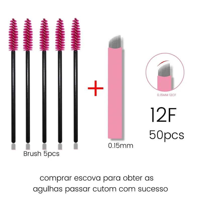 Disposable Eyelash Brushes Kits Microblading Needles Dia 0.15MM Micro Tebori Blades Tattoo Eyebrow Supplies Makeup Applicators