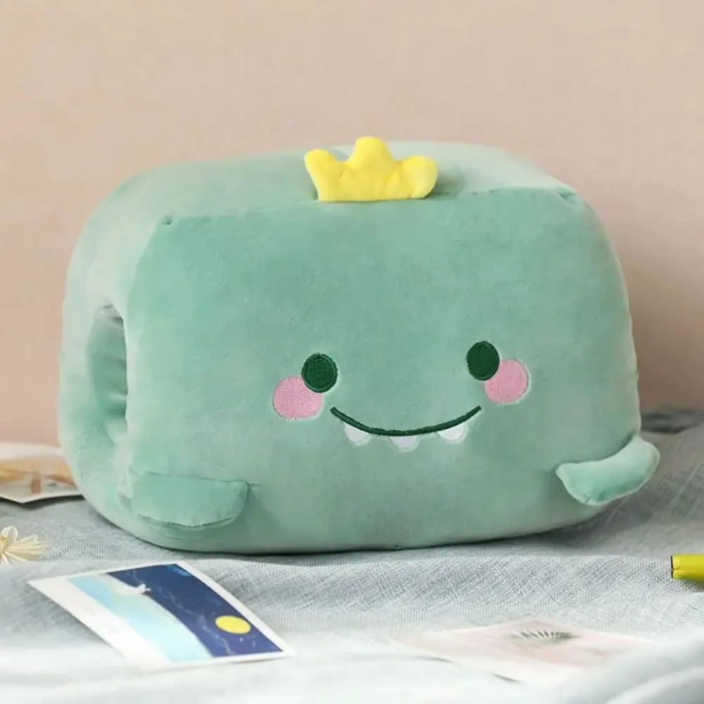 Yaratıcı peluş oyuncak el ısıtıcı peluş yastık sıcak tutmak süper yumuşak ofis şekerleme yastığı karikatür hayvan yastık doldurulmuş oyuncak kış — image 3