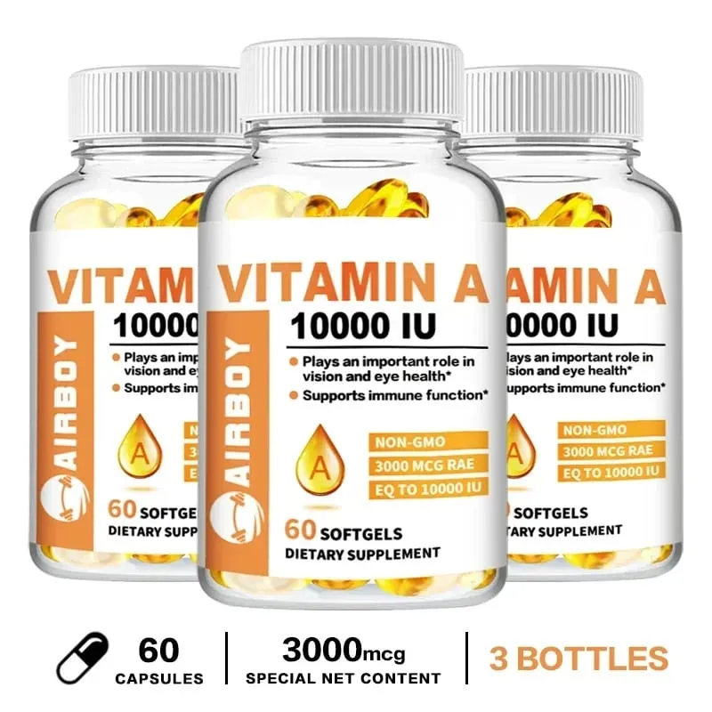 Vitamina A 10000 UI - Supporta la salute della vista e del sistema immunitario e la salute della pelle - Senza glutine non OGMIntegratori — image 10