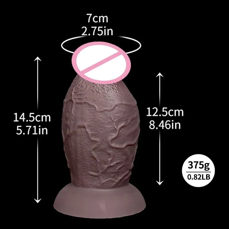 Super Realistic Anal Silicone Dildo Soft Huge Penis Suction Cup Dildo Vaginal Expander G-spot Stimulation with Strong Suction Cup Release Anal Training Hands Buttplug Adult Masturbator Cock Big Dick Butt Plug Sex Toys For Women Men Couples — image 7