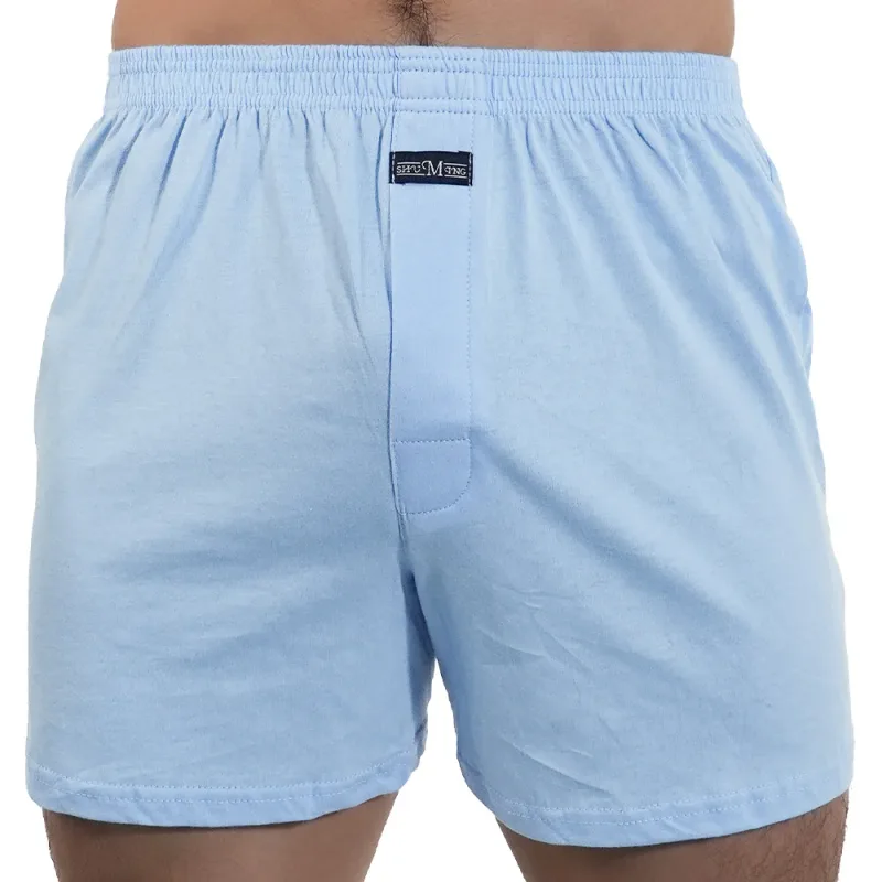 1PC Big Underpants Solid Pajama Bottoms At Home Plus Size Boxers Brief For Men High Waist Allo Pants Cotton Slacks Sleep Bottoms