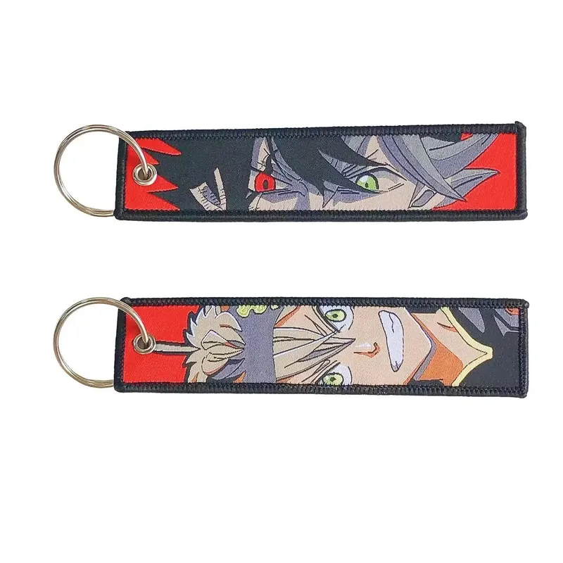 Embroidery Cool Eagle Beak Keychain Lanyard Anime Manga Series Badge Holder USB Pendant Portable Key Lanyard Accessories