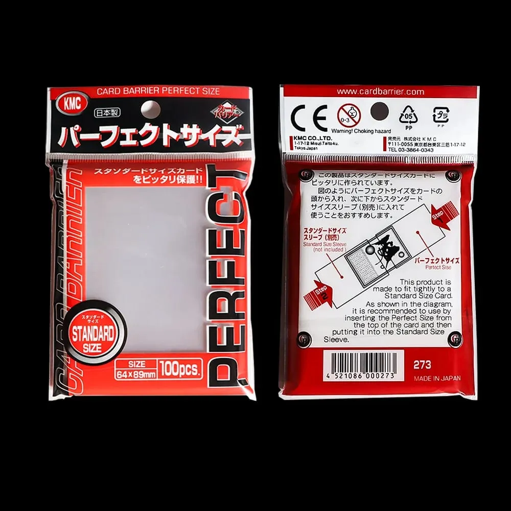 64x89mm Card Sleeve Barrier Board Game KMC Clear Pokemon Perfect Size Card Sleeves Trading Cards Fit Standard Transparent Outer — image 3