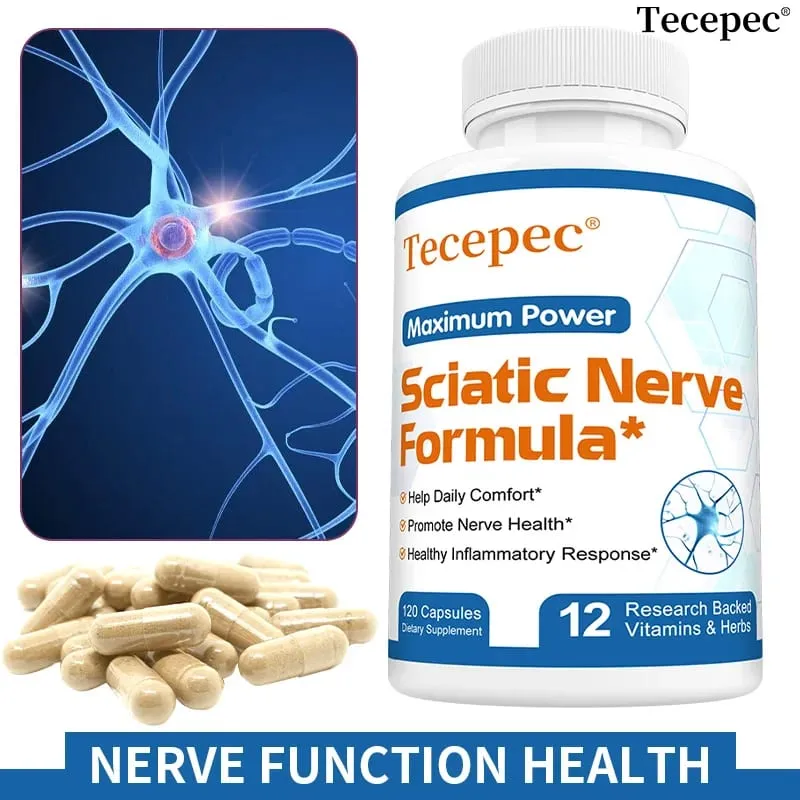 Sciatica Health Support - Sciatica Relief Supplement Vitamin B Complex- Nerve Health Anti-Inflammatory & Nerve Support Formula — image 1