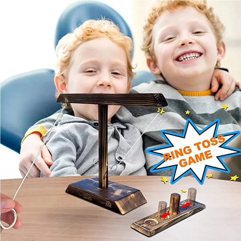 Ring Toss Games for Kids Adults Home Party Drinking Games Fast-paced Handheld Wooden Board Games Shot Ladder Bundle Outdoor Bars — image 5