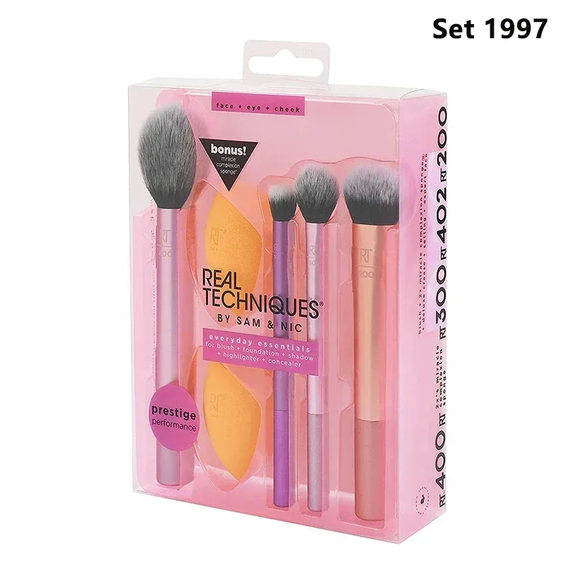 Real Techniques Professioanl Makeup Brushes Set Soft Fluffy for Cosmetics Foundation Powder Face Eyeshadow Blending Beauty Tools