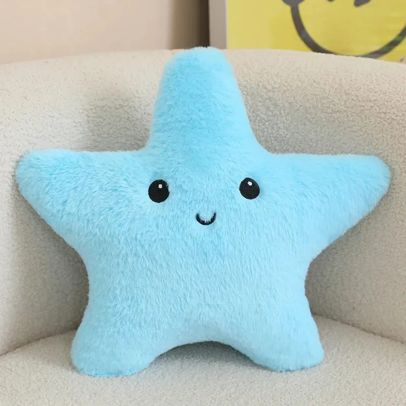 Estrela de cinco pontas estrela do mar travesseiro de pelúcia estrela múltiplas cores estrela brinquedos de pelúcia casa sofá quarto almofada presentes para amigos