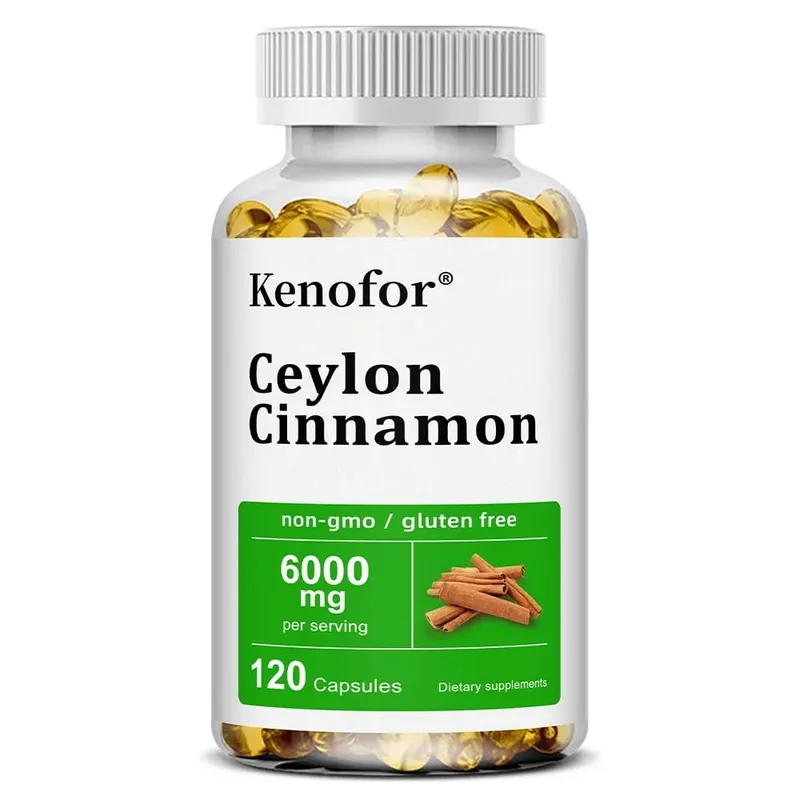 Ceylon Cinnamon Supplement 6000mg - Energy & Heart Health Support Antioxidant Non-GMO & Gluten Free - 30/60/120 Capsules — image 9