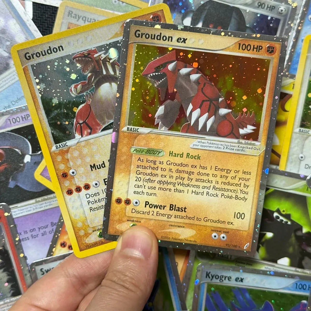 Proxy karty Holografický Emerald Cacturne Rayquaza Skryté legendy Kyogre Crystal Guardians Alakazam Star Flareon Metagross — image 4