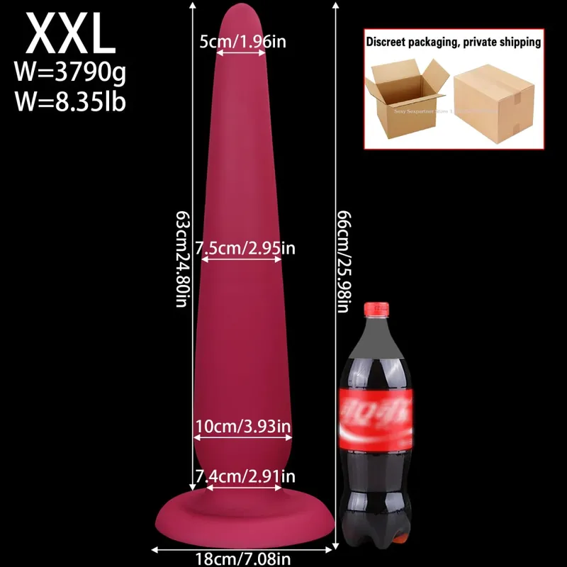 66cm super longo enorme anal plug grande grosso butt plugs treinamento anal dilatador brinquedo massageador de próstata adulto brinquedo sexo anal para mulheres homens