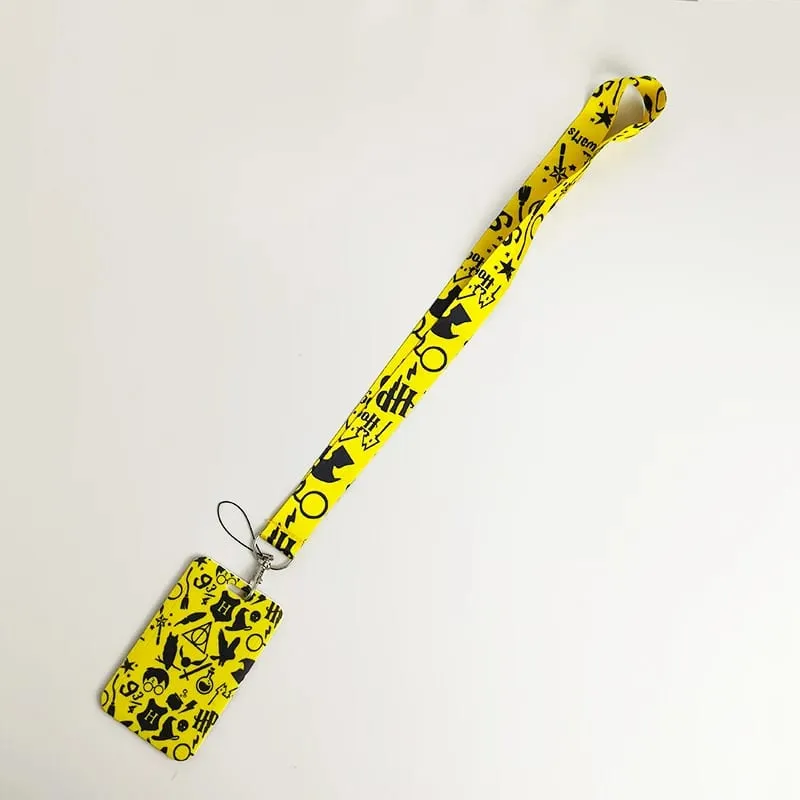 Credential Holder American Anime Lanyards for Key Neck Strap For Card Badge Gym Keychain Keyring Accessories Gifts