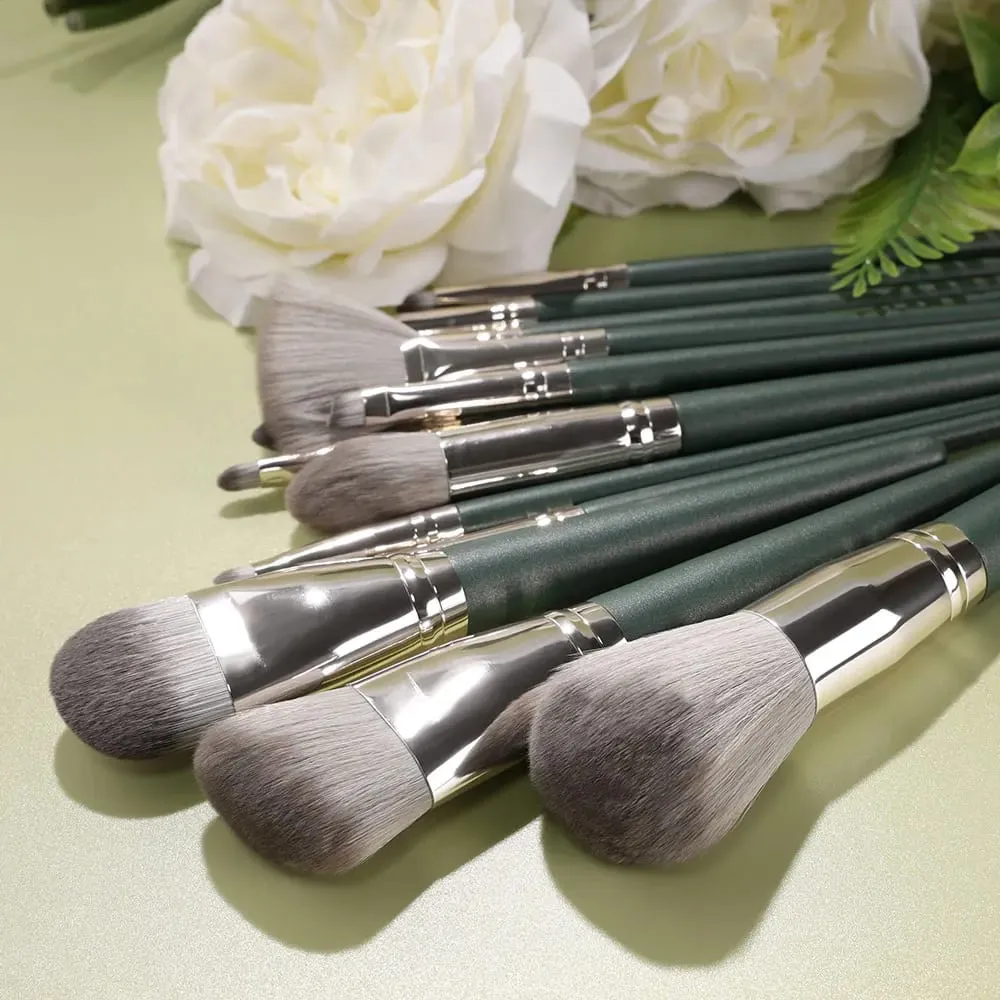 10/14Pcs Makeup Brushes Set EyeShadow Foundation Women Cosmetic Loose Powder Blush Super Soft Blending Make Up Brush Beauty Tool — image 3