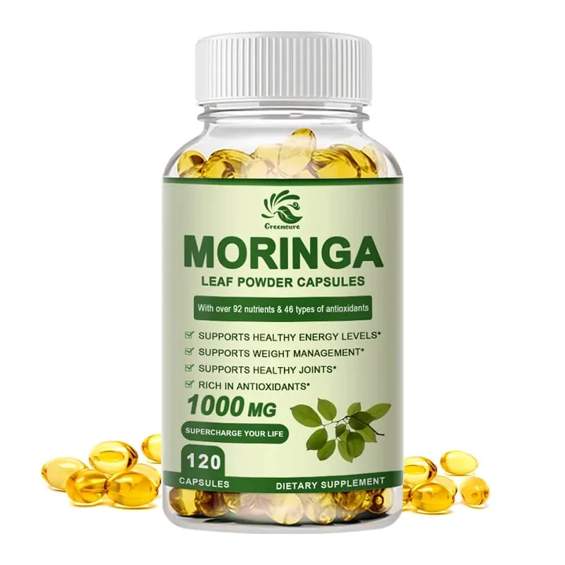 Moringa Extract Capsule Anti Stress Improve Sleep Enhance immunity Antioxidant - 60/120 Capsules