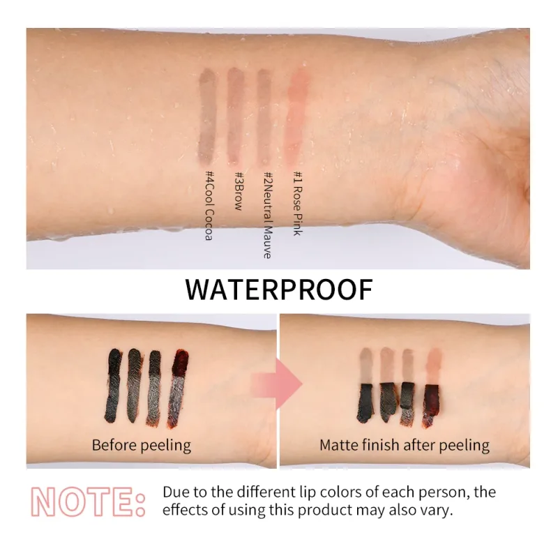 Highly Pigmented Lip Liner Tattoo Matte Peel Off Enhance Lip Liner Lasting Lip Stain Waterproof Transfer-proof Lipstick 4colors — image 5