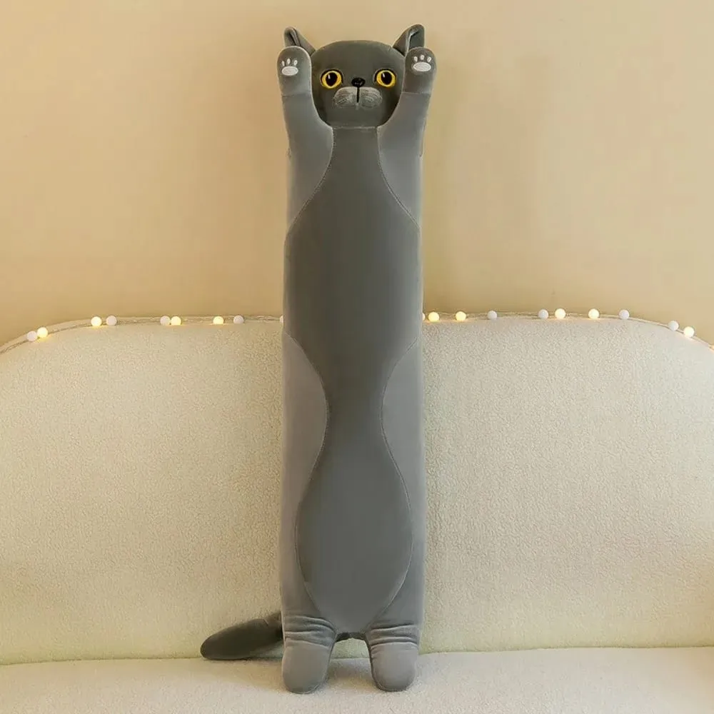 Simpatico peluche per gatti da 50/70 cm Squishy morbido cuscino per dormire Regali di compleanno di animali di peluche adorabili creativi — image 2
