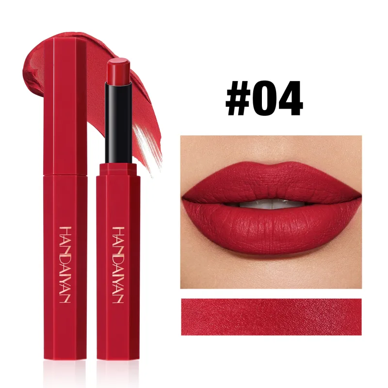 Red Matte Velvet Lipstick Waterproof Lasting Brown Lipstick Pencil Non Stick Cup Moisturize Lipstick Not Fading Sexy Lips Makeup — image 8