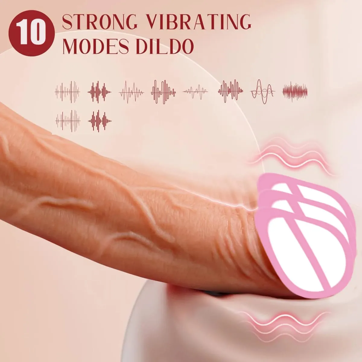 Huge Realistic Silicone Remote Control Dildo Thrusting Vibrating Female Sex Toys Penetration G Spot Clit Vagina Orgasm Massager — image 2