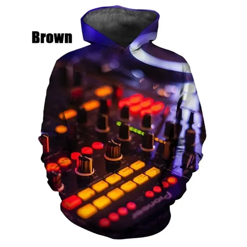 Новые модные толстовки с 3D принтом DJ Pattern для мужчин, повседневные пуловеры, толстовки, топы, мужские уличные толстовки большого размера, Ropa Hombre — image 5
