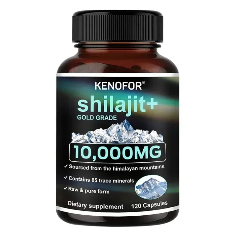 Himalayan Original and Pure Shilajit Capsules Rich in Natural Fulvic Acid and 85+ Trace Minerals Gluten Free Supplement