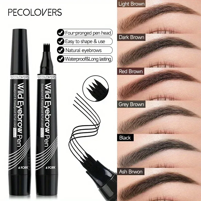 3PCS Waterproof Natural Eye Brow Pencil Matte Liquid Tint Makeup Lasting Eyebrow Tattoo Smudge-proof Cosmetic — image 5