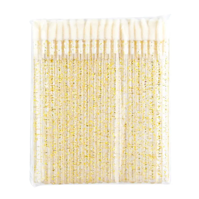 50 Pcs Lip Brush Crystal Eyelash Extension Brushes Mascara Applicator Lipstick Wands Set Women MakeUp Brushes Tools — image 9