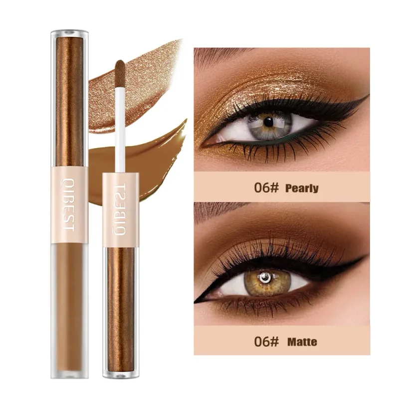 2 In 1 Stick Pearly Matte Eyeshadow Cream Smooth Nude Eye Makeup Liquid Contour Shadow Stick Waterproof Shimmer High Light Pen — image 8