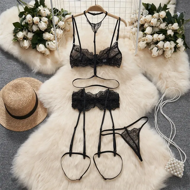 Women' Halter Neck Sleeveless Playsuit Sexy Cute Cow Black And White Contrast Bodysuit Hollow Lace Up Backless Erotic Lingerie — image 8