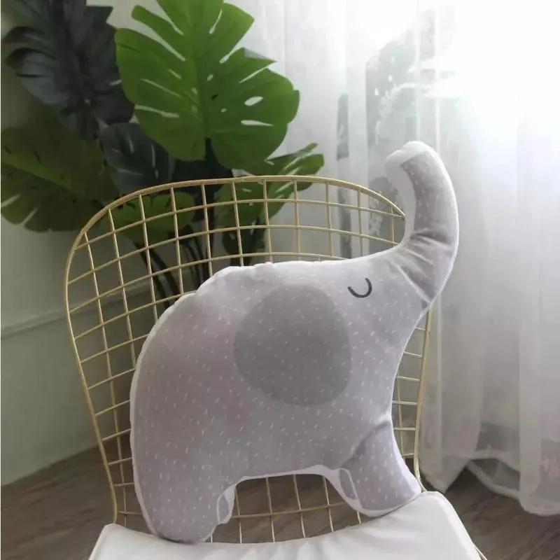 INS Nordic Cute Animals Plush Toys Bear Deer Fox Sofa Pillow/Cushion Children Room Decor Nursery Kids Room Baby Birthday Gifts — image 6