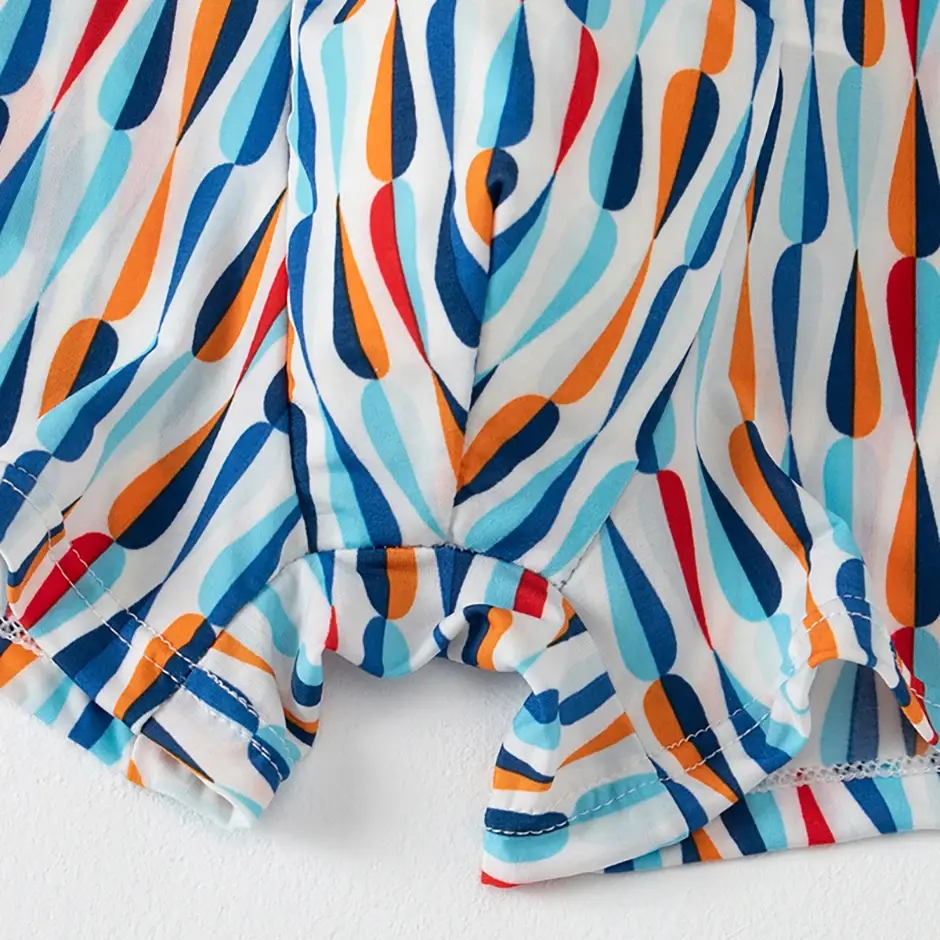 Boxer décontracté à motifs colorés pour hommes, sous-vêtements amples et confortables, surdimensionnés, taille élastique, 4/5 pièces