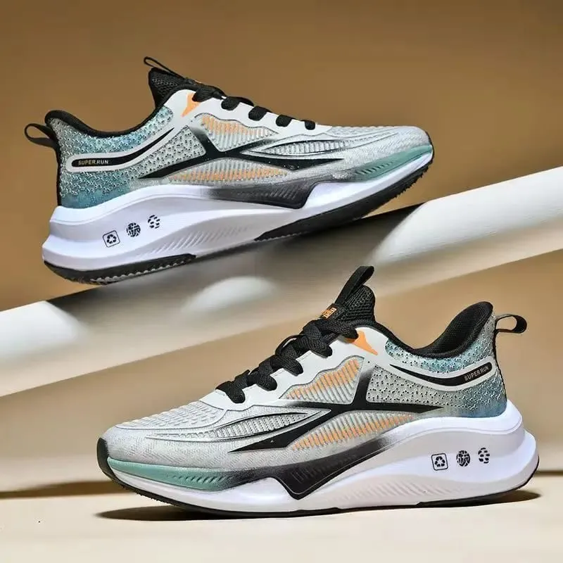 Men's Shoes Lightweight Sports Running Casual Fly Woven Mesh Soft Sole Sneakers Breathable Fashion Trendy Shoes for Teenagers