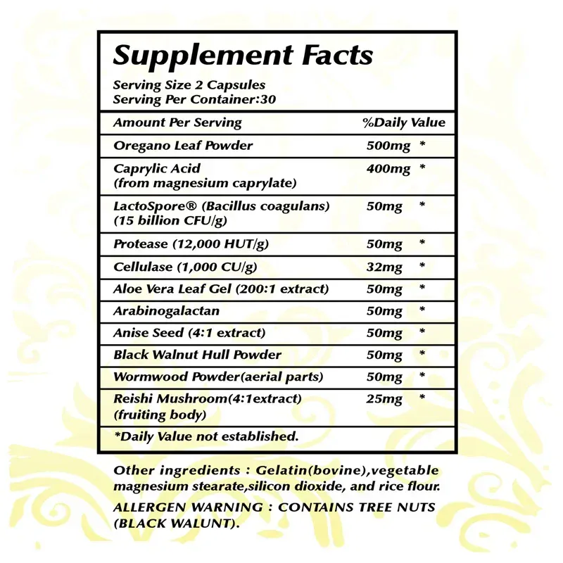 Candida Cleanse - Promotes Intestinal Health Detoxification Intestinal Cleansing Promote Digestion & Metabolism Immunity — image 2