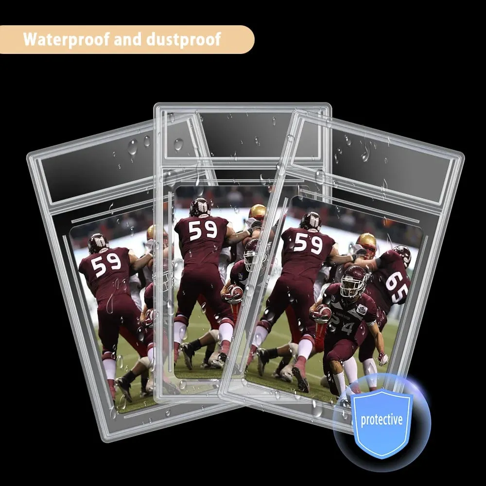 5PCS Frosted Frame and Transparent Type Storage Anti-UV Card Brick for Collector-Grade Protection for Card Slabs — image 3