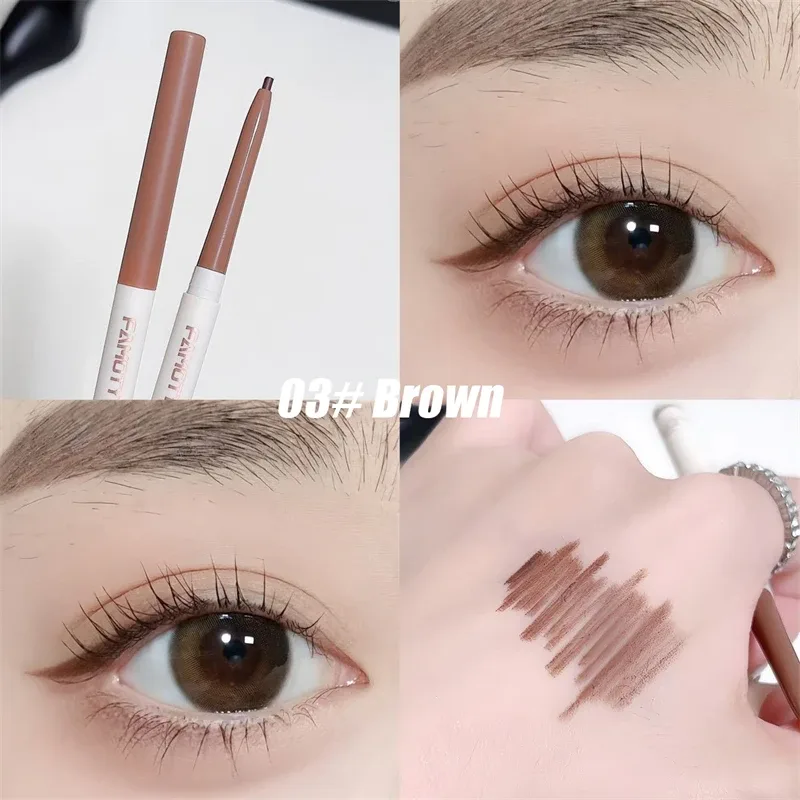 1PC Lying Silkworm Eyeliner Gel Pen Smooth Long Lasting Matte Eyeliner Waterproof Eye Liner Gel Pencil Quick Dry Korean Makeup — image 12