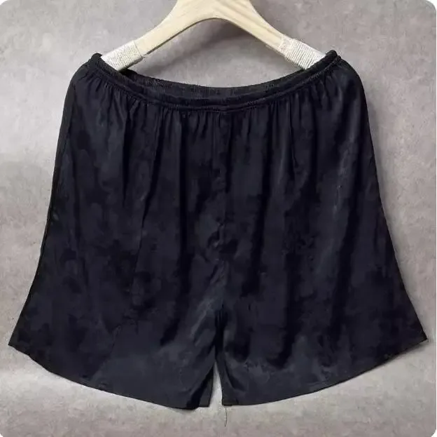 100% Mulberry Silk Men Boxer Underwear Couple Rubber Band Thin Short Home Pants Promotion Woman Can Wear — image 20