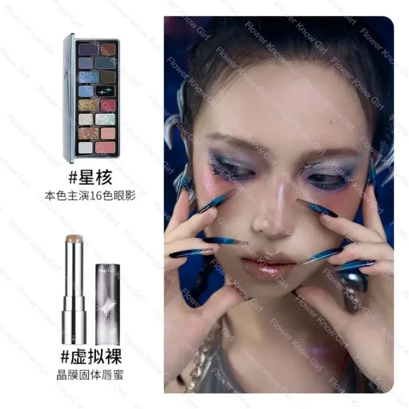 16-Color Eyeshadow Palette Matte Shimmer & Satin Finishes Natural Daily Wear Multi-Color Face Palette Lip Gloss Set — image 5
