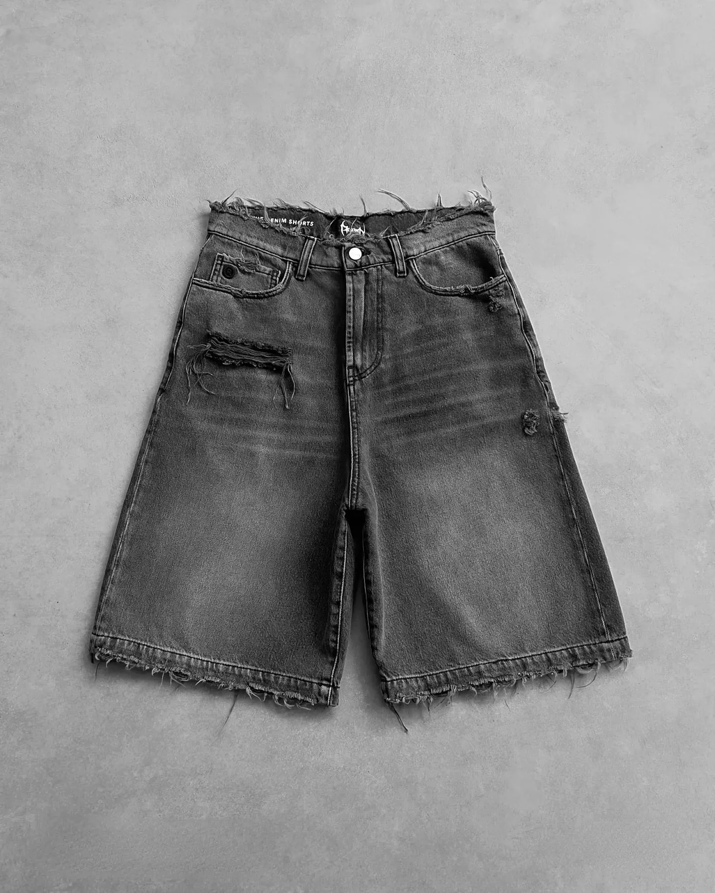 Straight Jeans Distressed Men Jean Ripped Holes Washed Denim Pants Ankle Length Loose Solid Zipper Fly Pockets Casual 2025 — image 11