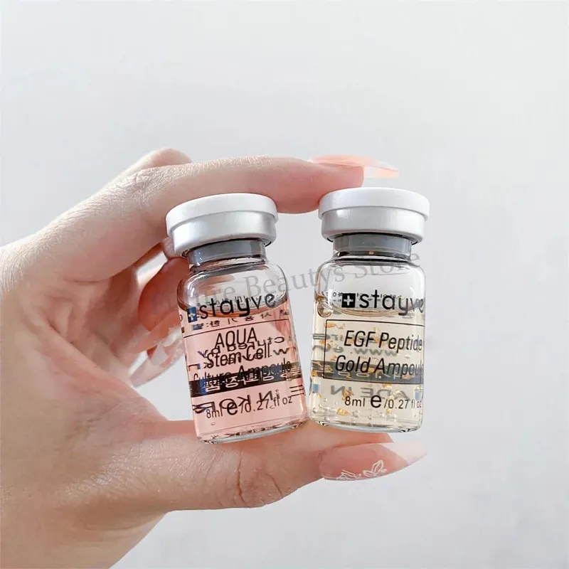 5Pcs 8ml Korean Stayve BB Cream Glow Serum Kit Face Serum Long-lasting Gold Ampoule Makeup Set Skin Care Product Beauty Health