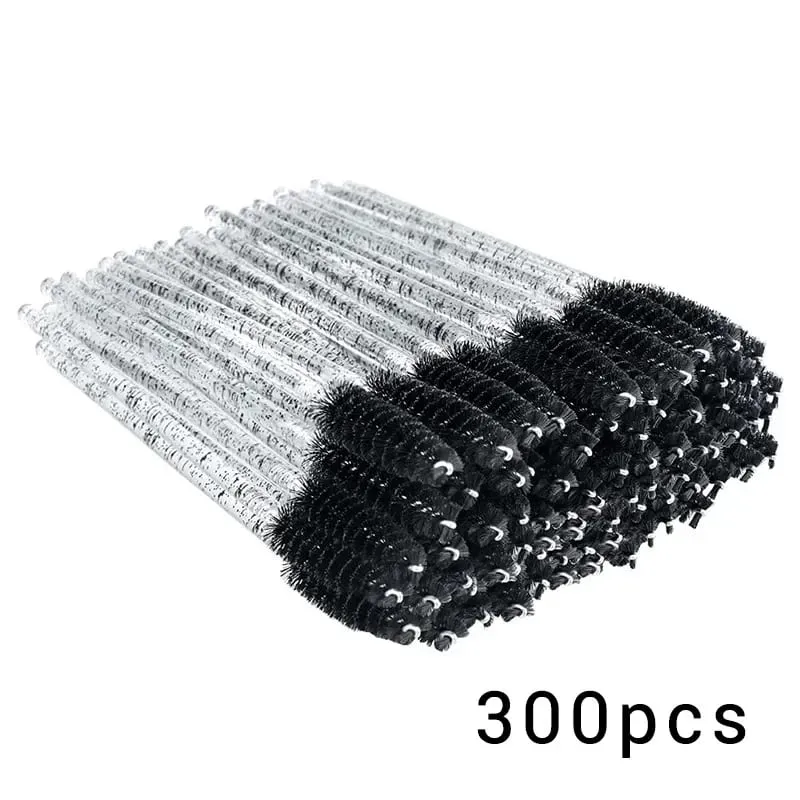 100/300Pcs Disposable Eyelash Mascara Brushes for Eye Lashes Extension Eyebrow and Makeup Lash Spoolies Wands — image 13
