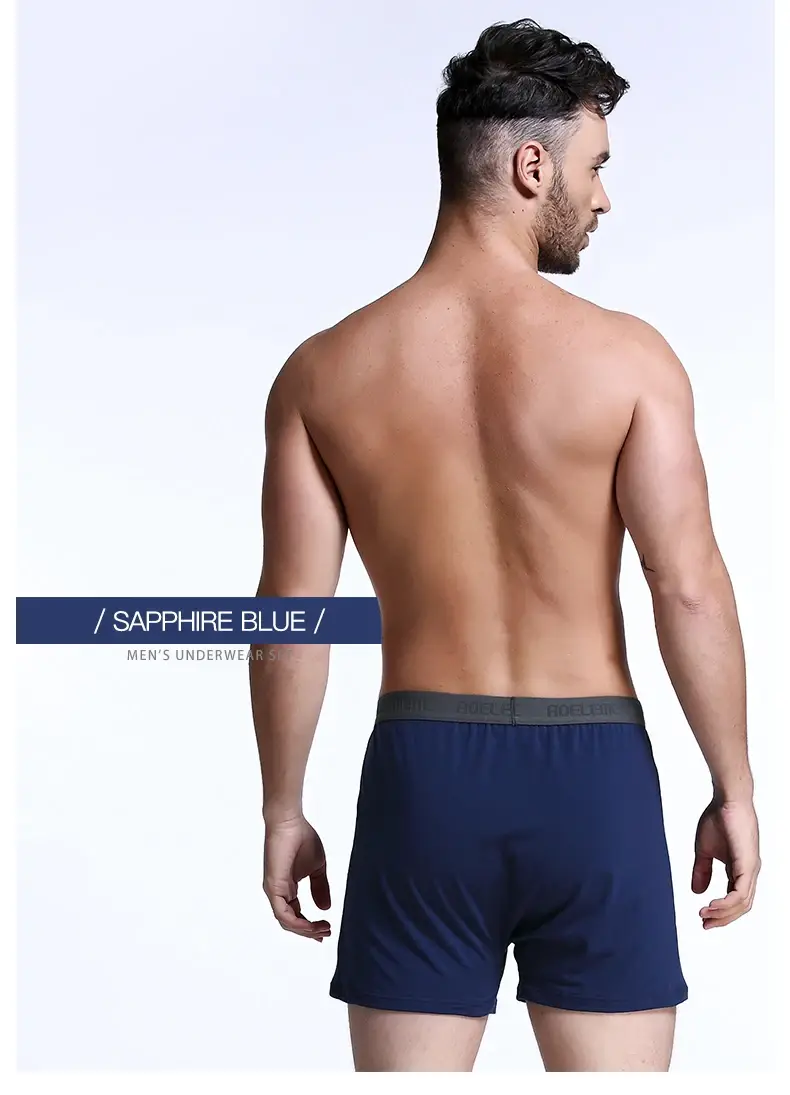 3Pcs Men's Underwear Loose Home Shorts Summer Boxer Briefs Thin Cotton Arrow Pants Large Size Four Corners Home — image 8