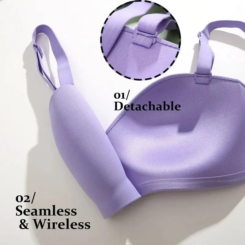 Seamless Sexy Bras Women Invisible Brassiere Adjustable Push Up Bras Female Comfortable Underwear Laides Solid Color Lingerie — image 5